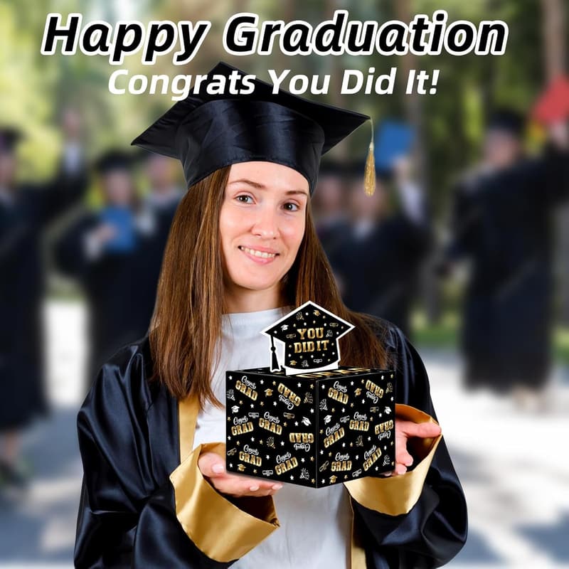 2025 Graduation Money Box - DIY Surprise Gift Pack, Black