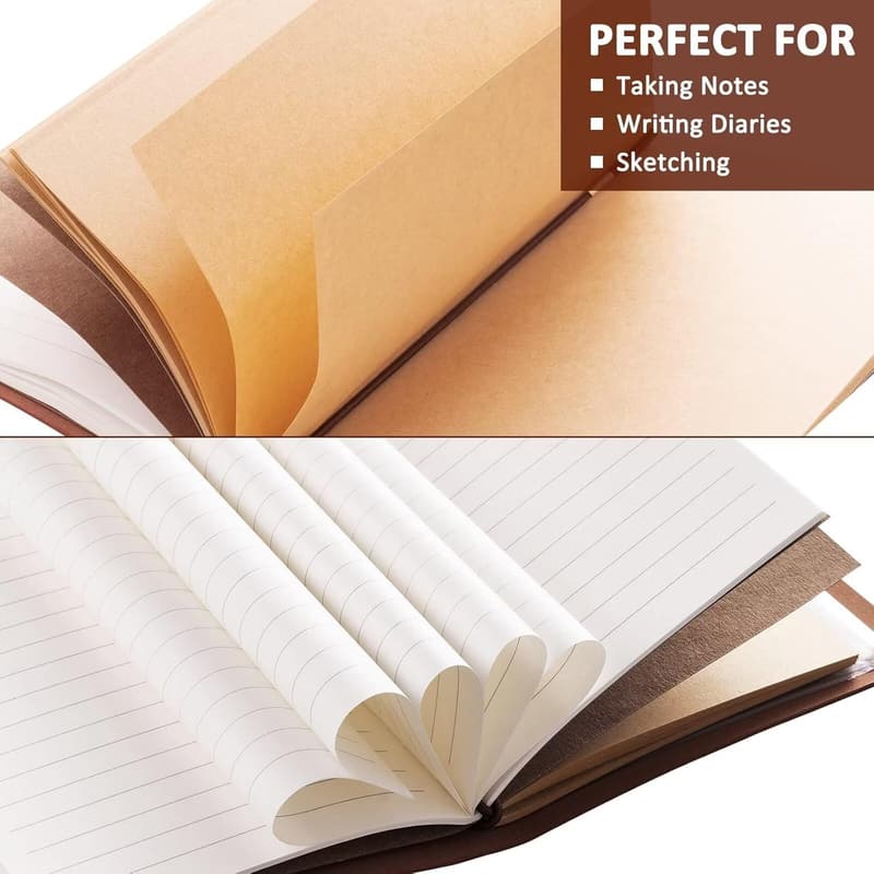 Inspirational Graduation Journal for Him/Her - Refillable Leather