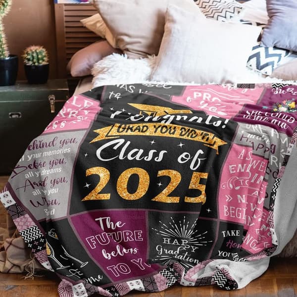 2025 Graduation Blanket Gift for Women, 50