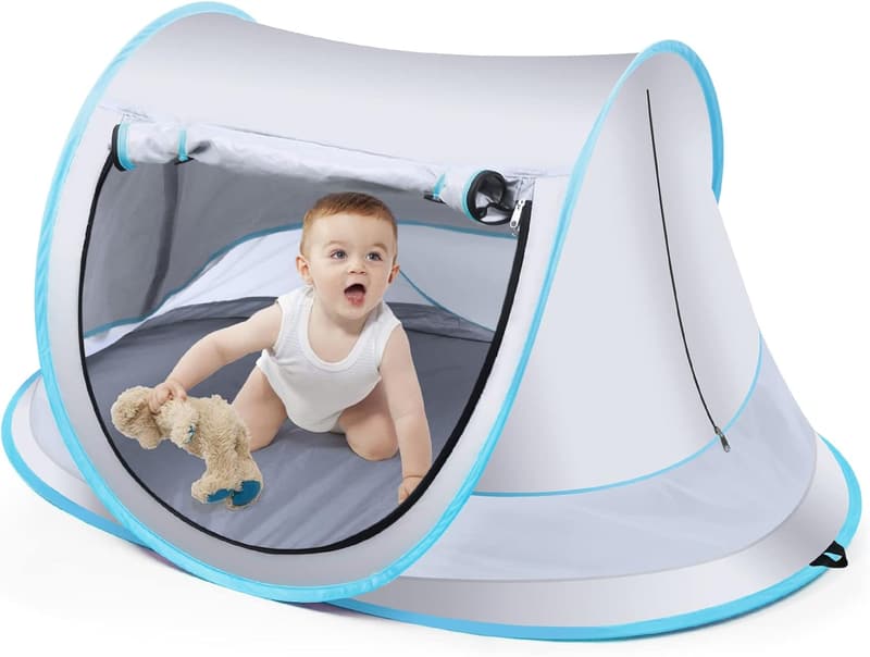 Portable Baby Beach Tent with UPF 50+ Sun Protection