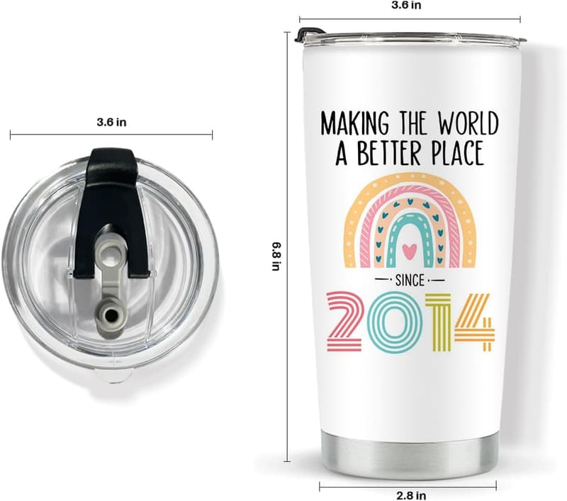 11th Birthday Gift - 20 oz Stainless Steel Insulated Tumbler