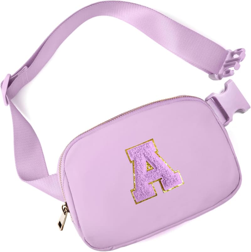 Personalized Lavender Belt Bag for Girls' Birthday Gift