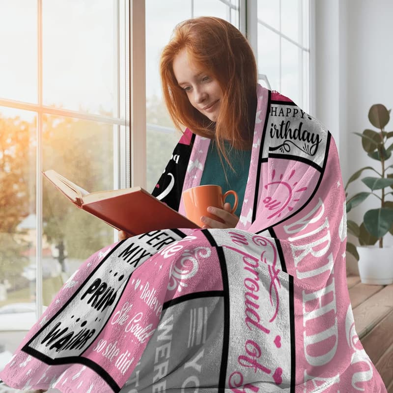 11th Birthday Blanket for Girls, 60x50in Gift