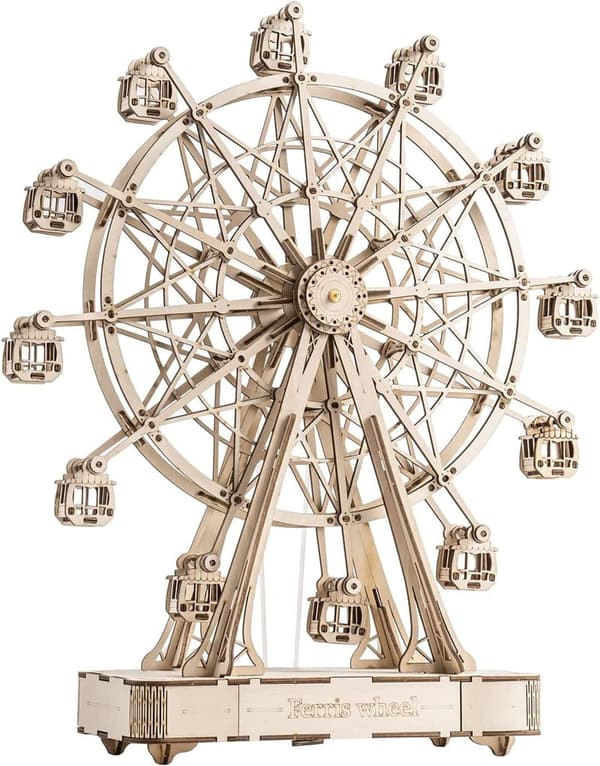 Ferris Wheel 3D Wooden Puzzle Kit for Adults and Teens