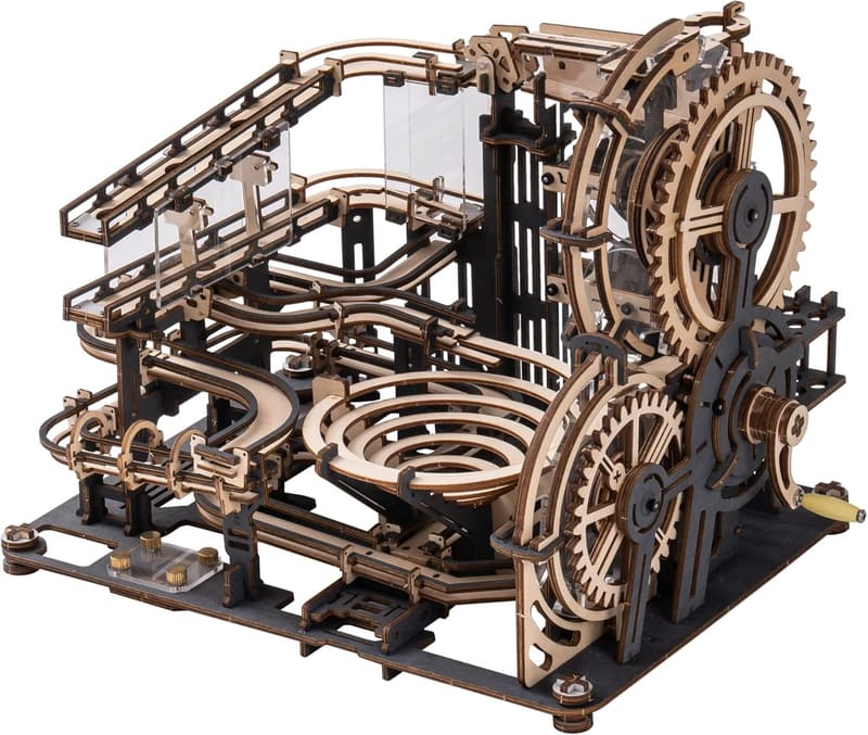 3D Wooden Puzzle Model Kit - Marble Night City for Adults