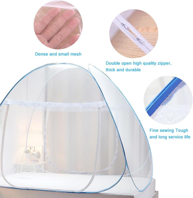 Folding Pop-Up Bed Canopy Tent for Indoor & Outdoor Use