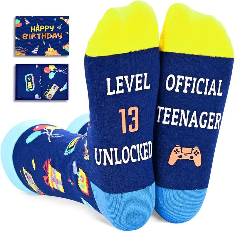 Birthday Socks for Teen Boys and Girls