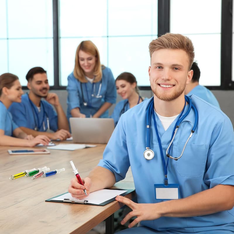 Nurse Week Gifts: 24 Multi-Color Retractable Pens Set