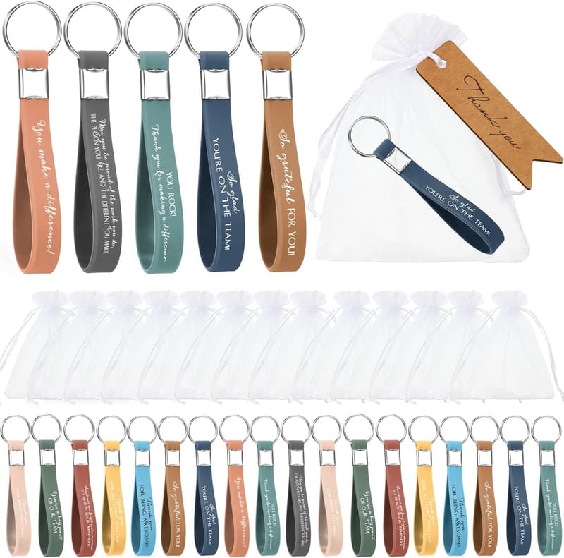 Graduation Appreciation Keychains - 60 Sets with Bags