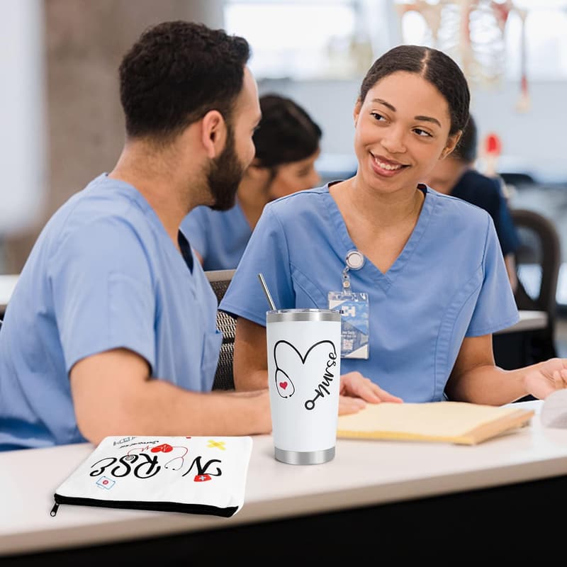 Nurse Appreciation Wine Tumbler Set for Women