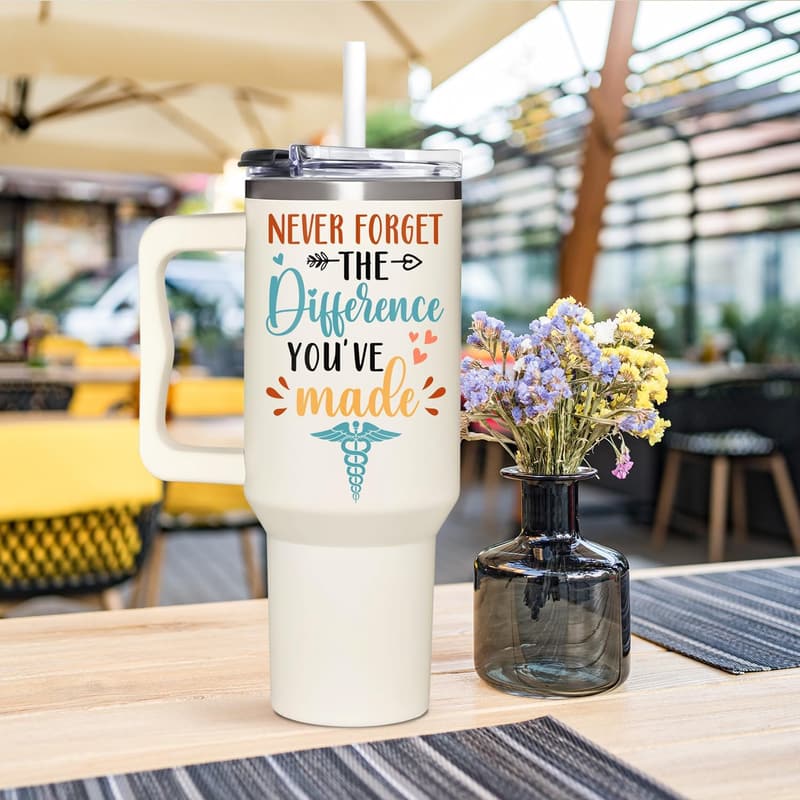 Nurses Week 40oz Tumbler with Handle - Perfect Gift for Nurses