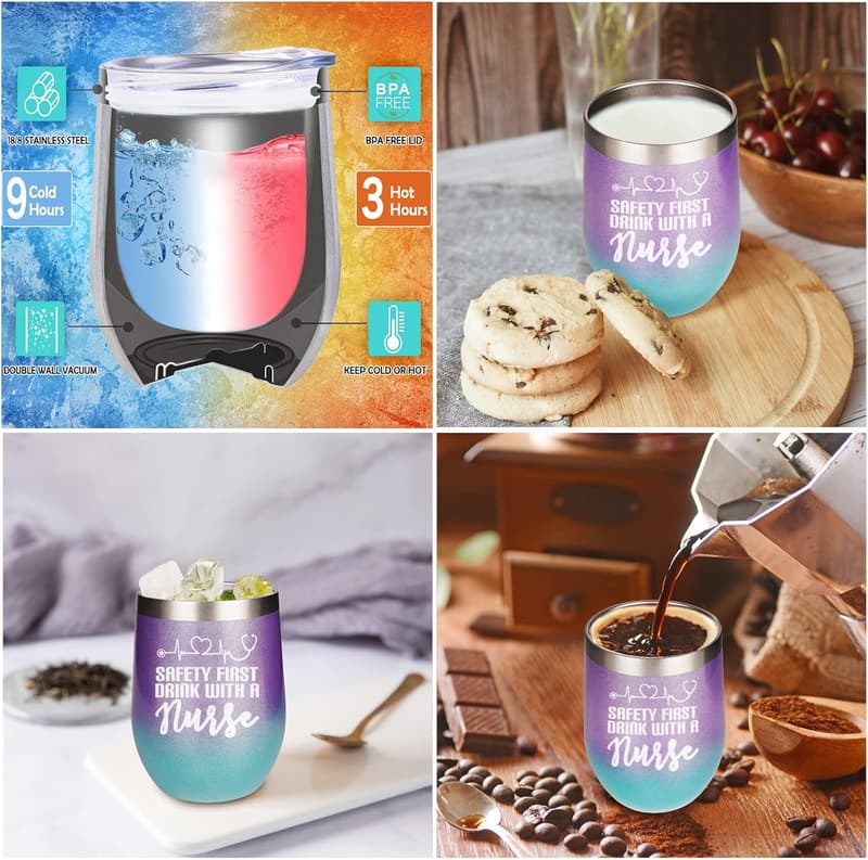Nurse Appreciation Gift Box - Wine Tumbler Set for Women