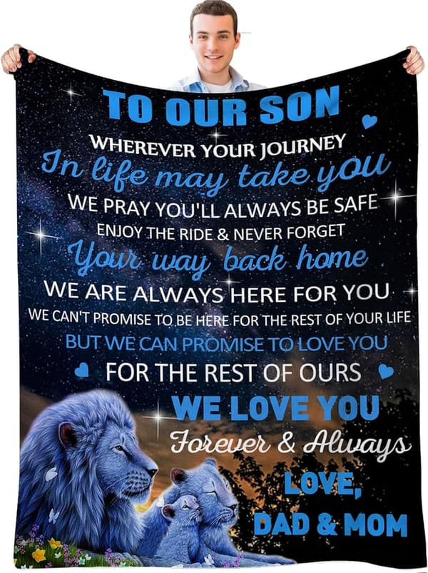 Son's Birthday Blanket Gift, 50