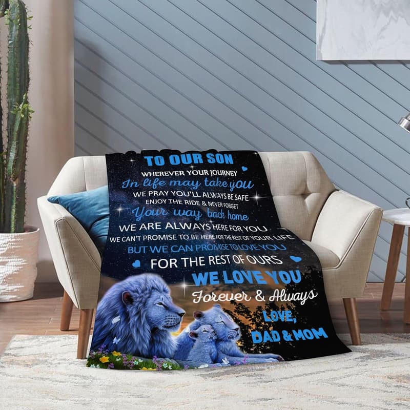 Son's Birthday Blanket Gift, 50