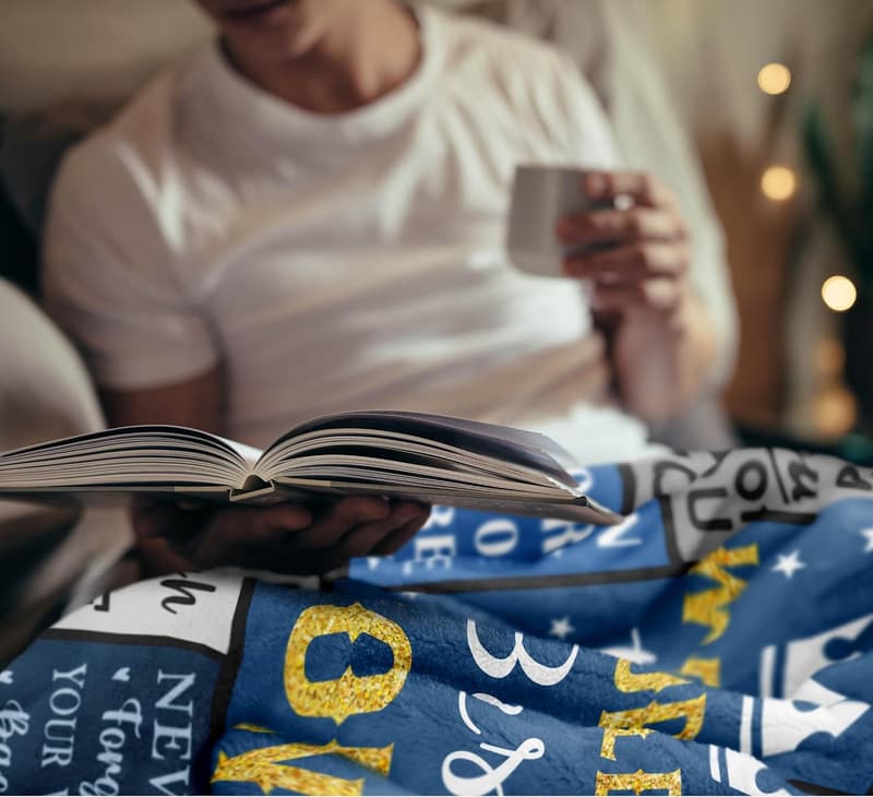 Cozy Blanket Gift for Son - Perfect for Father's Day & Birthdays