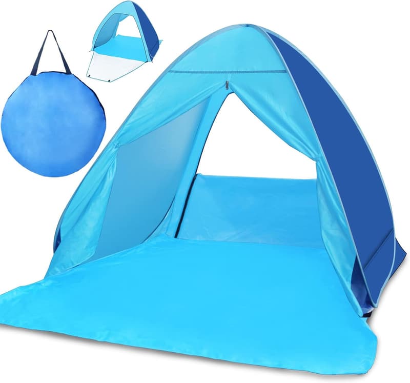 Automatic Pop-Up Beach Tent - UPF 50+ Portable Sun Shelter