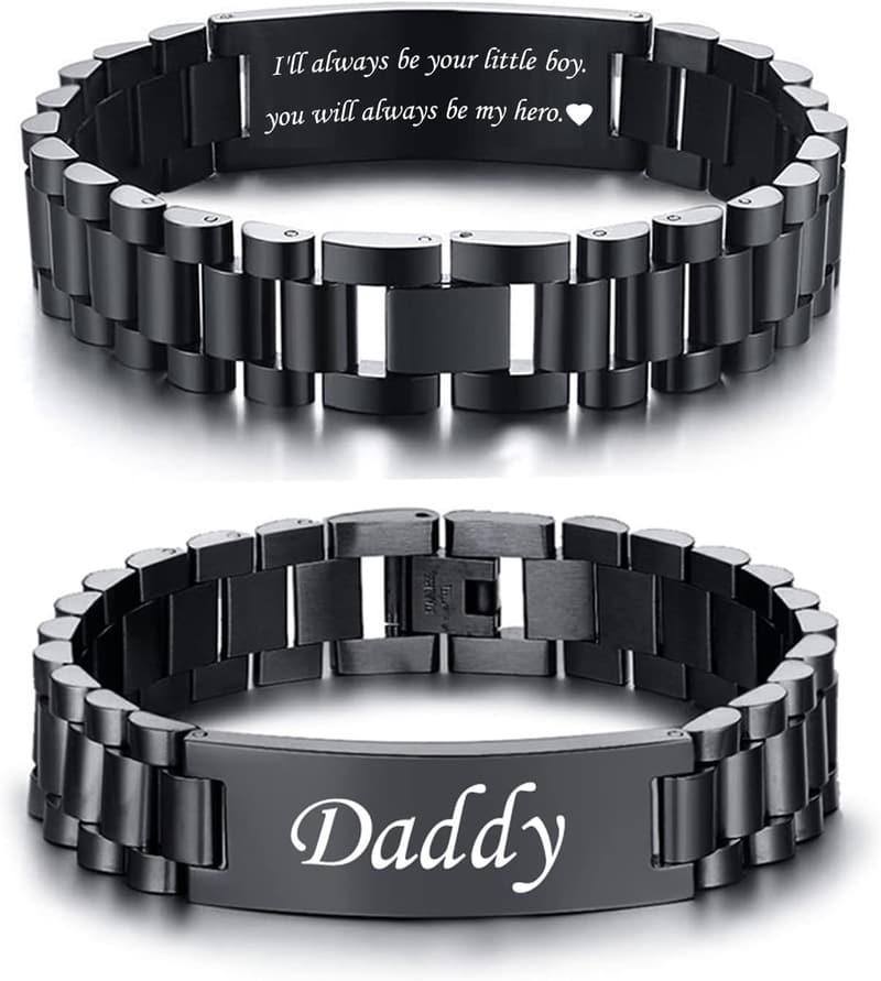 Personalized Stainless Steel Watch Band for Men