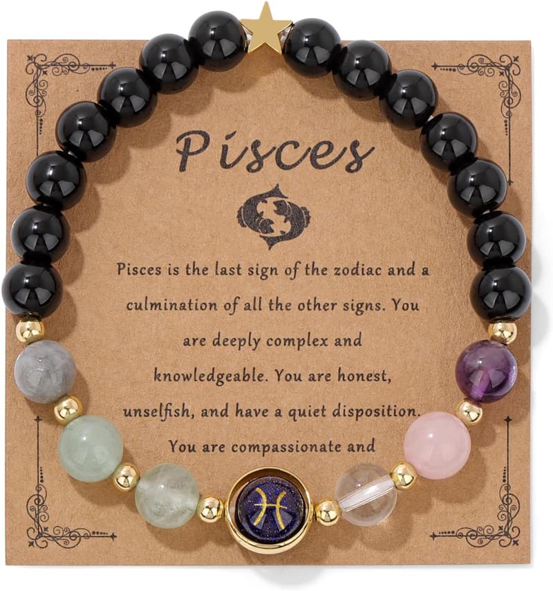 Zodiac Healing Crystal Bracelets for Women - Birthday Gifts