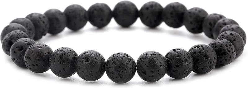 Natural Stone Lava Rock Diffuser Bracelet for Men and Women