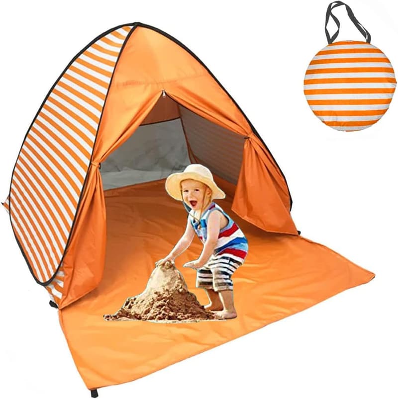 UPF 50+ Pop Up Beach Tent Canopy for 2-3 Adults & Kids