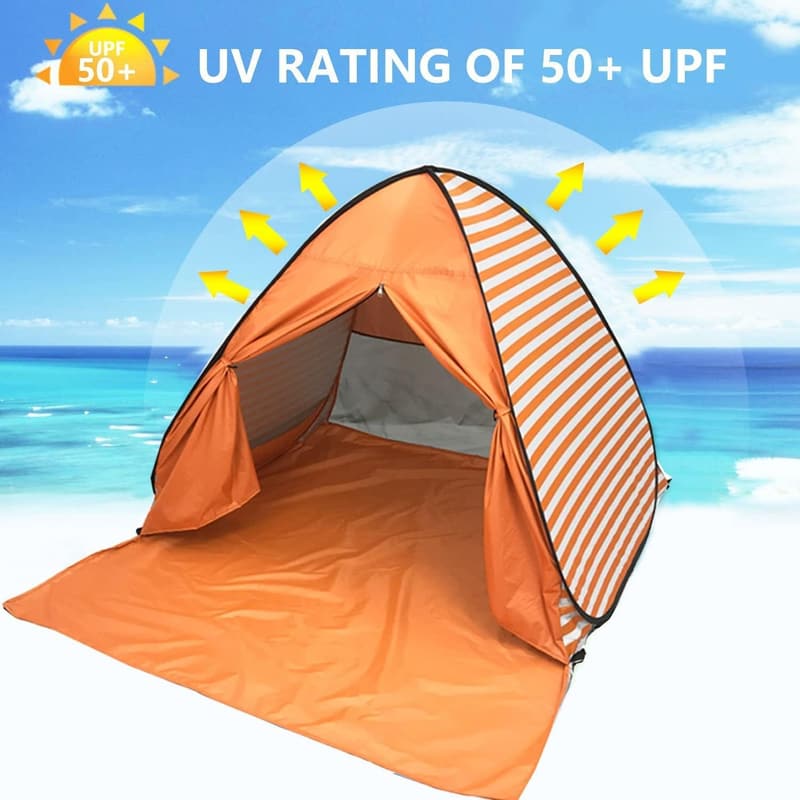 UPF 50+ Pop Up Beach Tent Canopy for 2-3 Adults & Kids