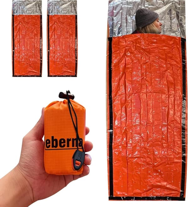 Portable Emergency Sleeping Bags 2-Pack for Survival