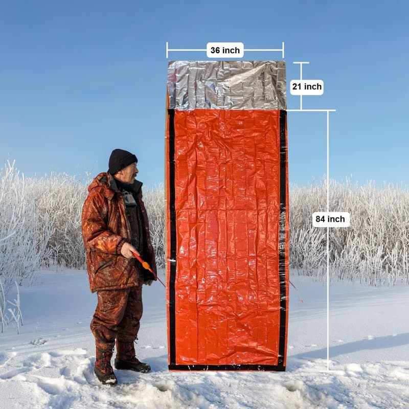 Portable Emergency Sleeping Bags 2-Pack for Survival