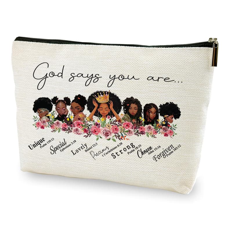 Inspirational Makeup Bag for Women - 