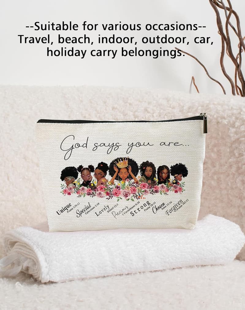 Inspirational Makeup Bag for Women - 