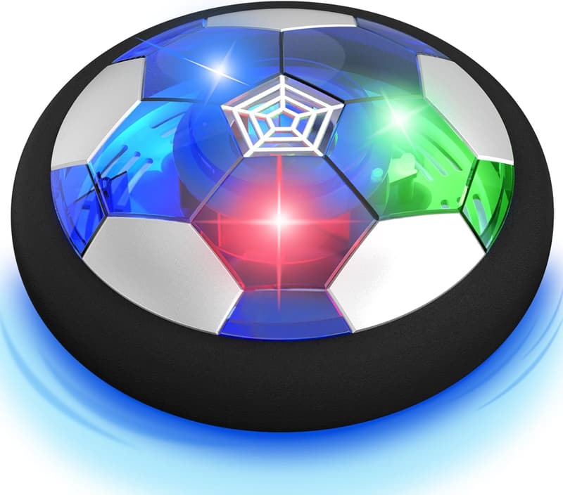 Kids LED Hover Soccer Ball - Air-Powered Indoor/Outdoor Game