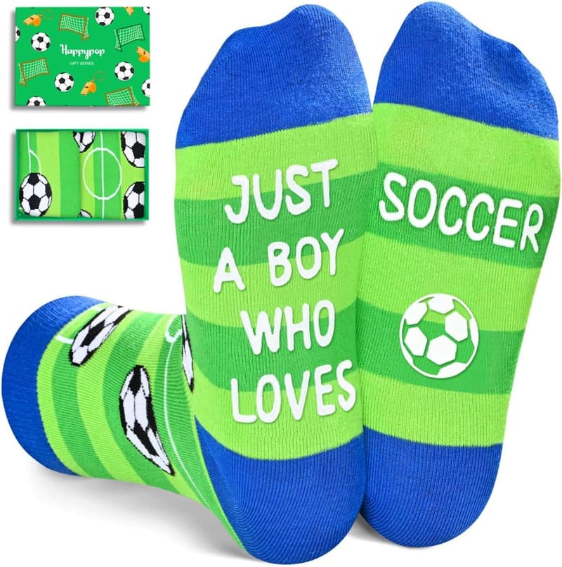 Birthday Gift Socks for Boys - Novelty Sports Theme