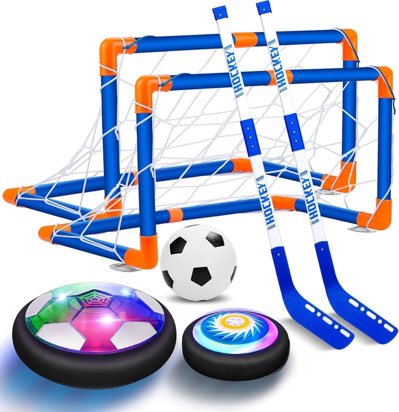 Rechargeable Hover Soccer Ball Set with Goals – Indoor/Outdoor Fun for Kids