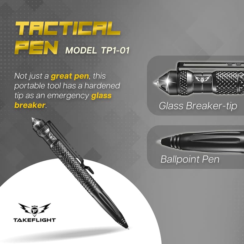 Tactical Multitool Pen for Men - Rugged Aluminum EDC Gear
