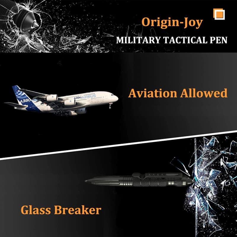 Multifunctional Tactical Pen Set - 4 Pack with 16 Refills