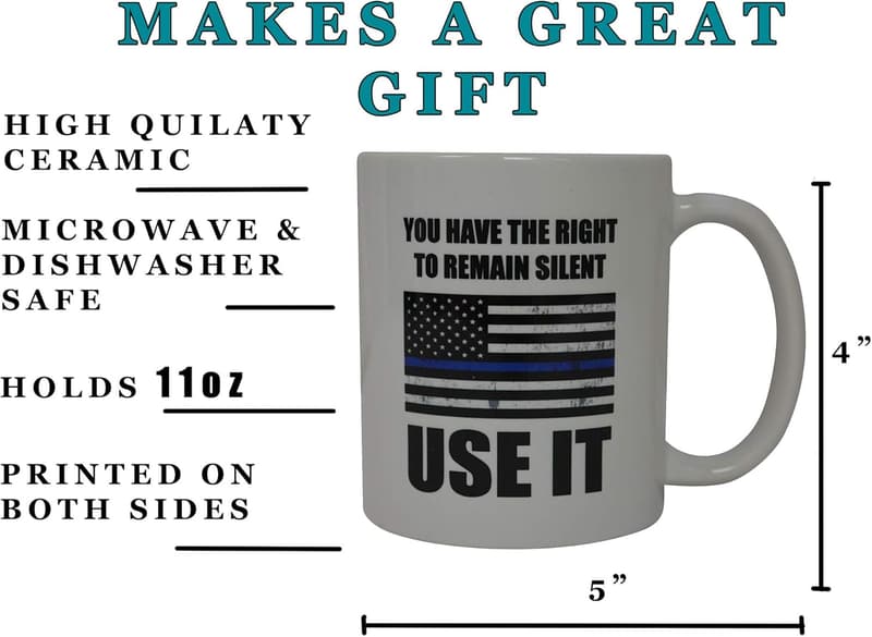 Funny Police Officer Coffee Mug - Novelty Gift for Cops