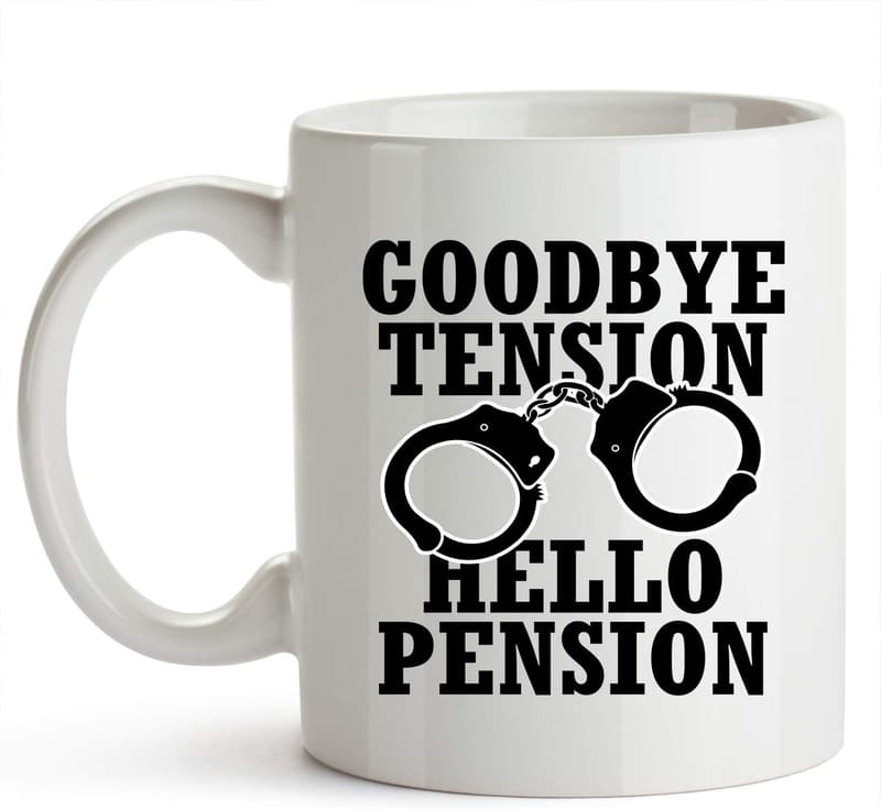 Police Officer Retirement Coffee Mug - 11 Oz Portable Cup