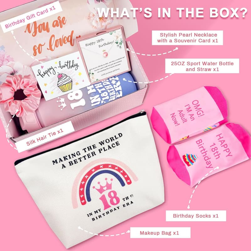 18th Birthday Gifts for Girls - Sweet 18th Decorations & Essentials