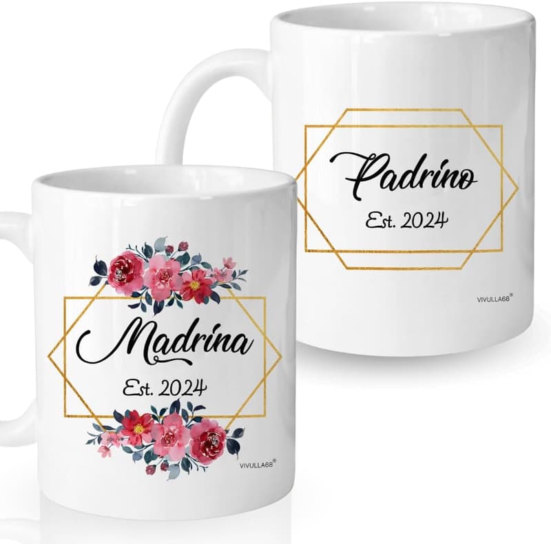 Godparents Proposal 11oz Coffee Mugs Set