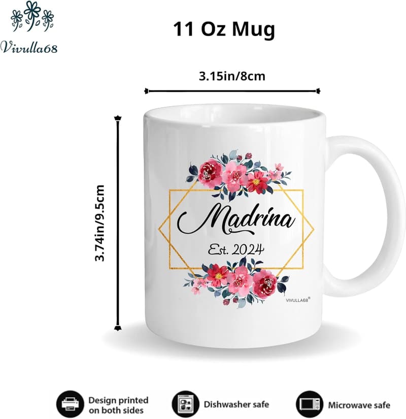Godparents Proposal 11oz Coffee Mugs Set