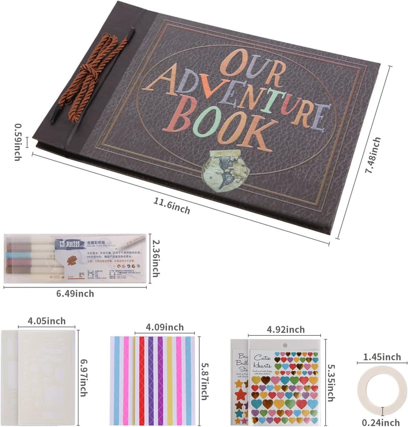 Handmade Photo Album Collage for Kids - 80 Self-Adhesive Pages