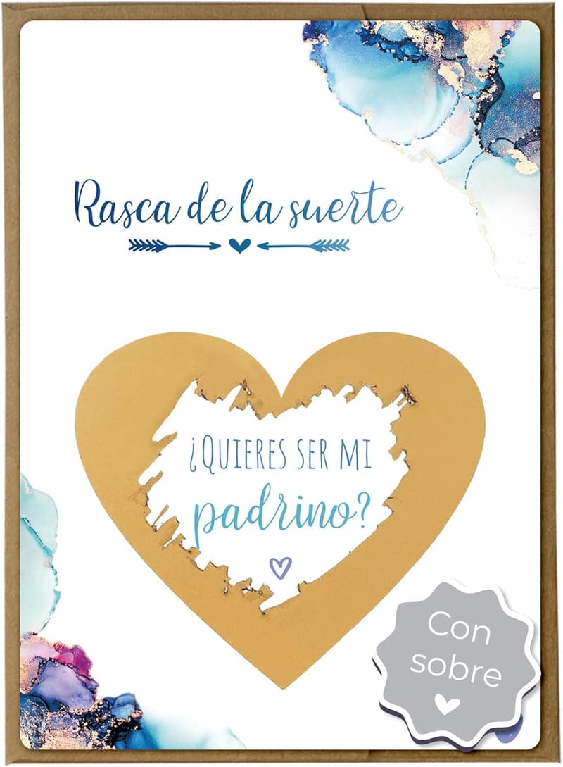 Scratch-Off Card: Will You Be My Godfather? with Envelope