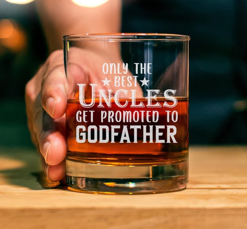 Godfather Whiskey Glass - Special Gift for Baptism or Communion
