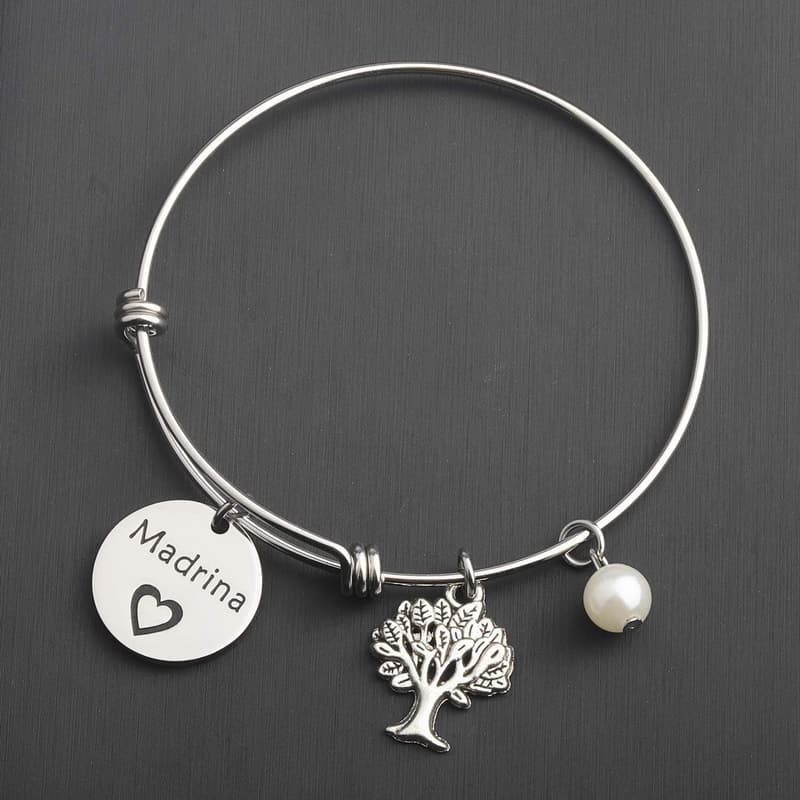Thank You Keychain for Godparents - First Communion Gift