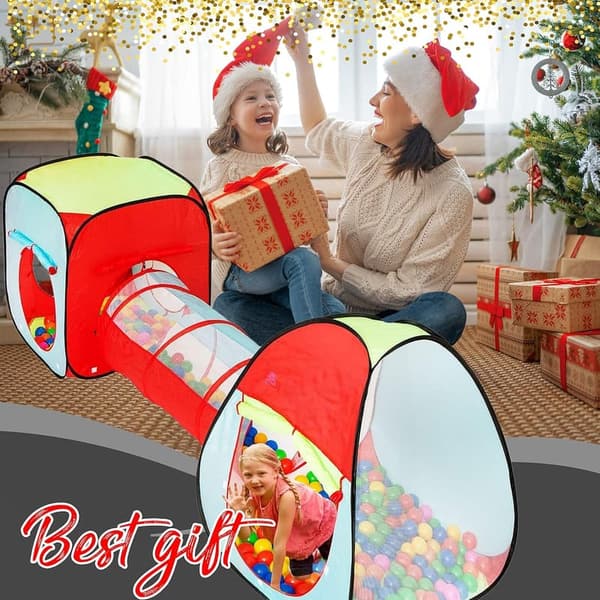 Kids' Pop-Up Tunnel and Ball Pit Play Tent Sets