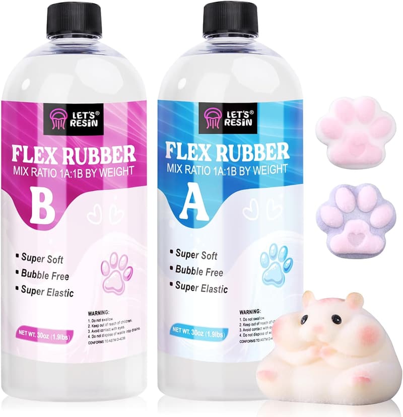 DIY Silicone Rubber for Squishy Making - 60oz Soft Mix