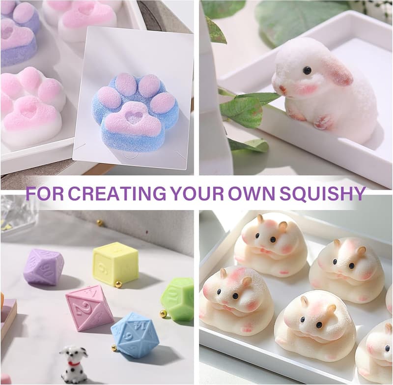 DIY Silicone Rubber for Squishy Making - 60oz Soft Mix