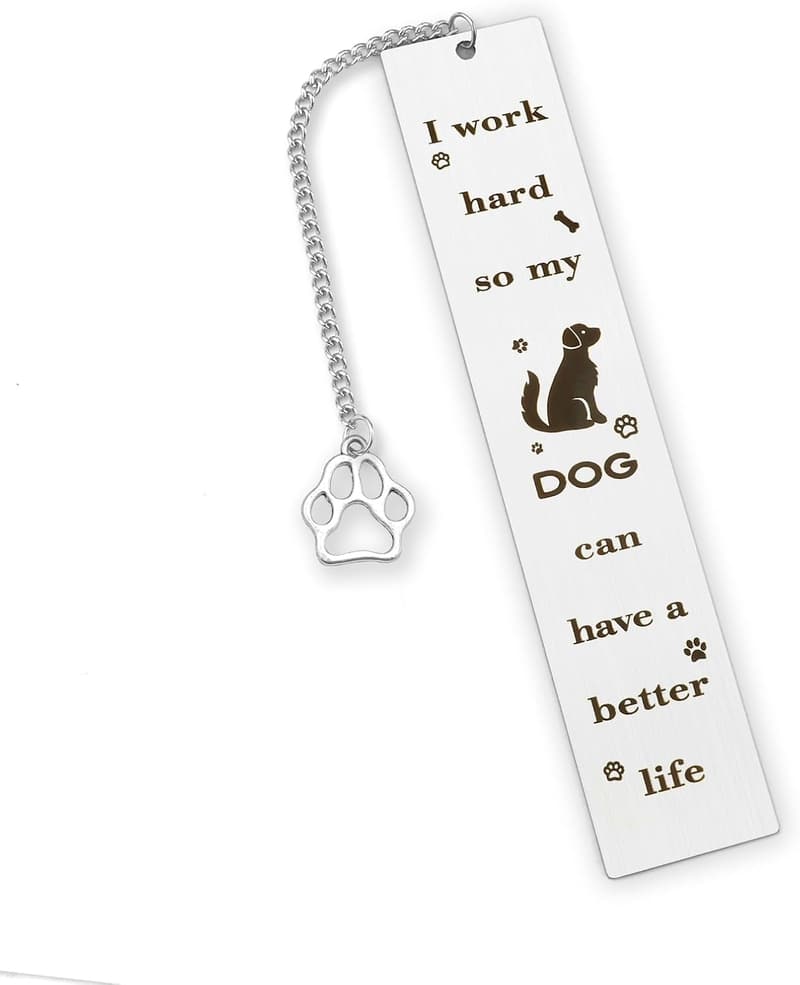 Dog Lover Gifts - Personalized Dog Bookmark for Dog Moms and Dads