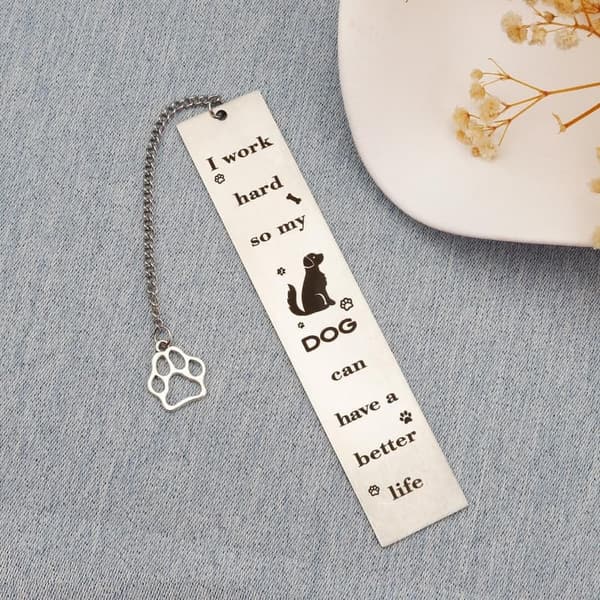 Dog Lover Gifts - Personalized Dog Bookmark for Dog Moms and Dads