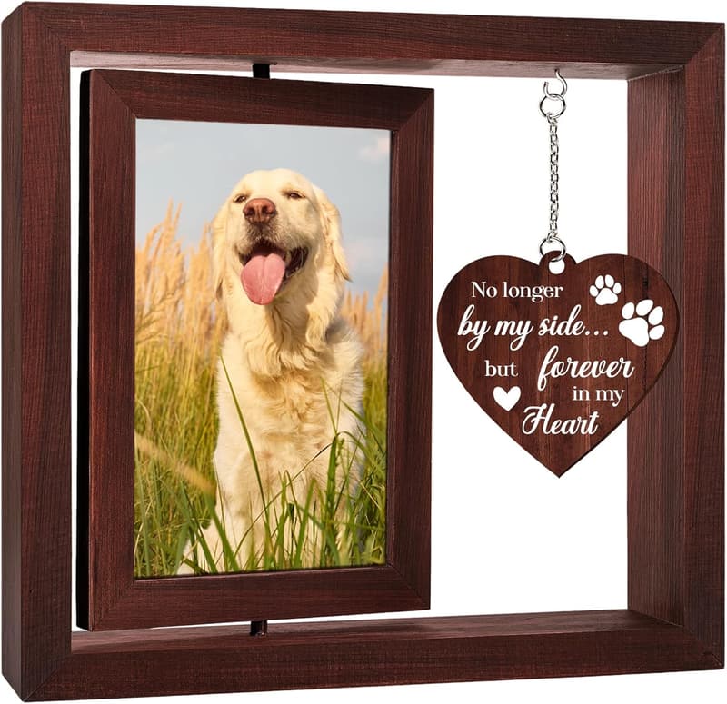 Dog Memorial Frame - Rotating 4x6 Sympathy Gift