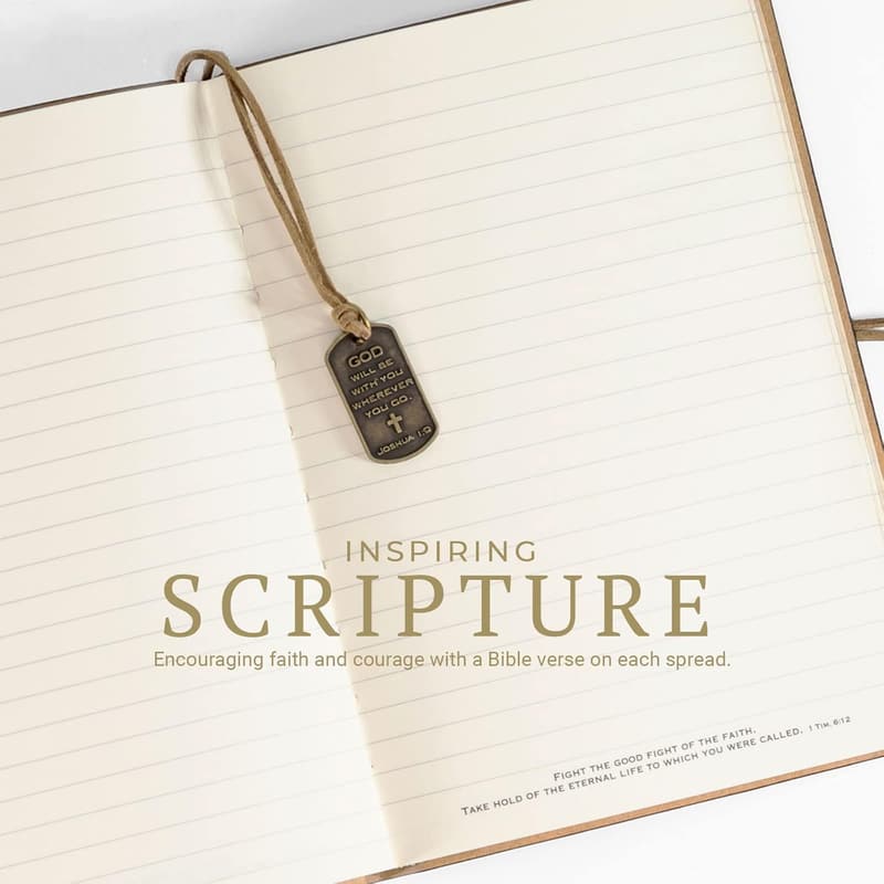 Man of God Journal with Black Cross Charm